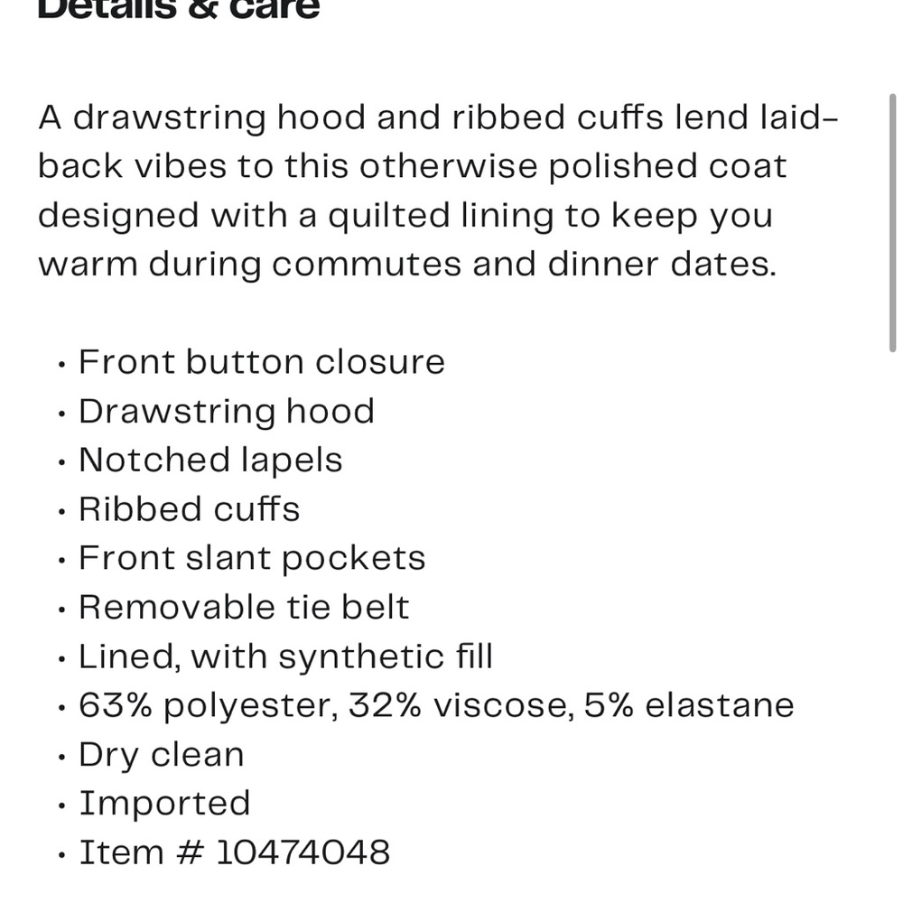 Cinq a Sept vander hooded longline coat - Picture 14 of 14